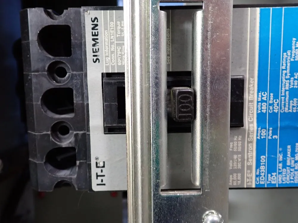 Siemens 100 Amp / 600 Vac Circuit Breaker Bus Plug - Uec4100g