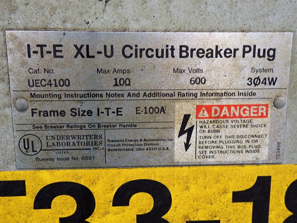 Siemens Circuit Breaker Bus Plug