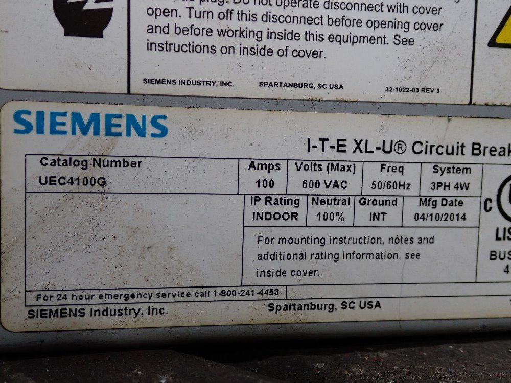 Siemens Circuit Breaker Bus Plug
