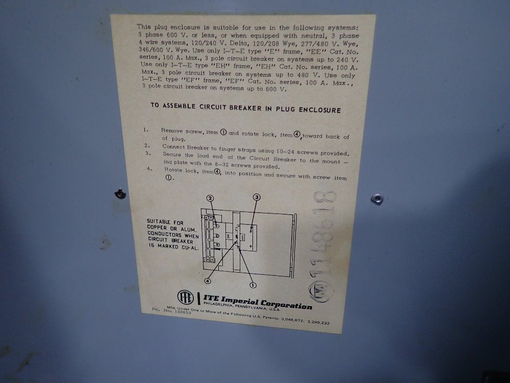 Siemens Circuit Breaker Bus Plug