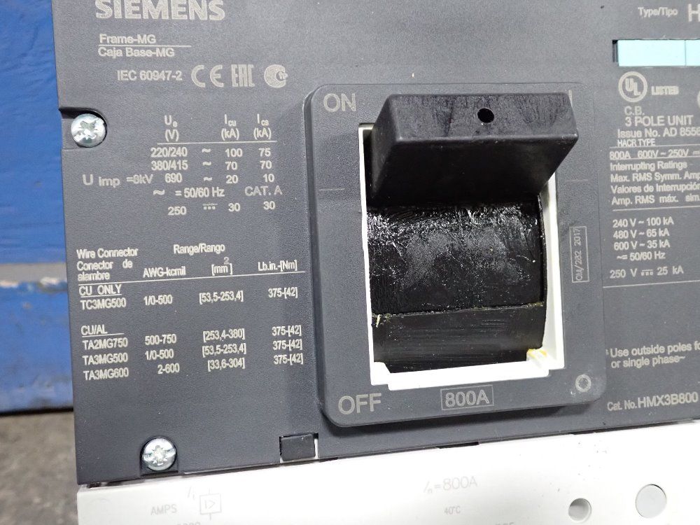 Siemens Siemens 800 Amp Circuit Breaker
