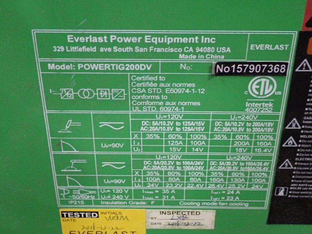Everlast Welder