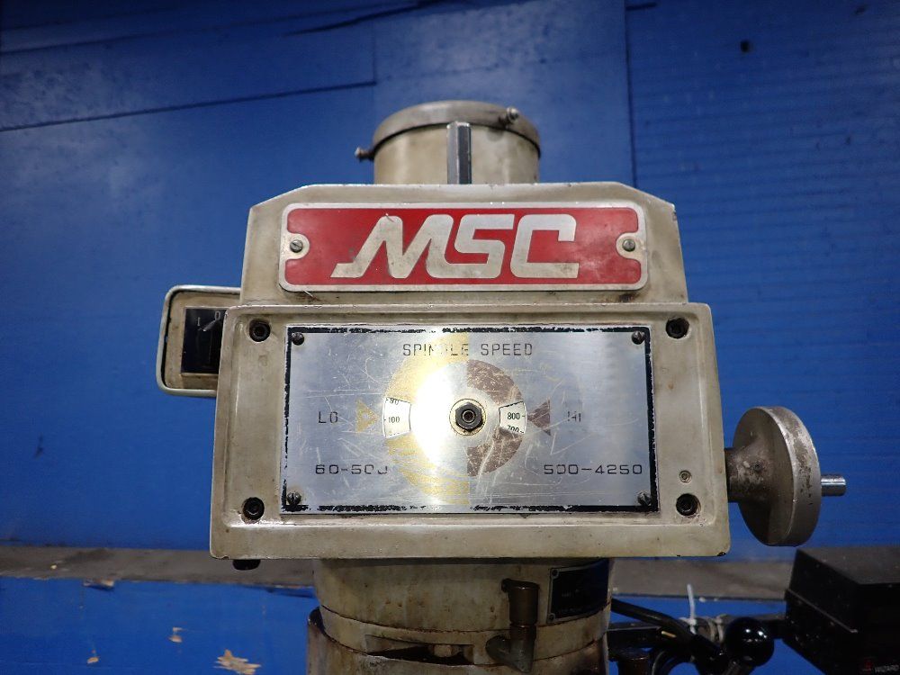 Msc 1995 Msc Vertical Mill