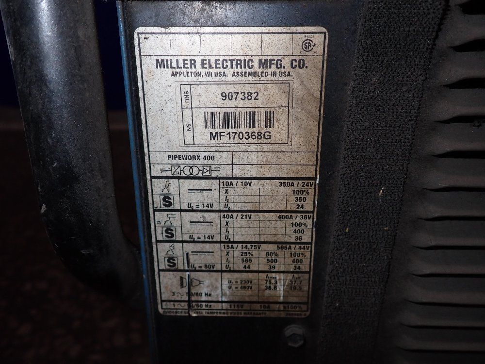 Miller Miller Pipeworx 400 Welder