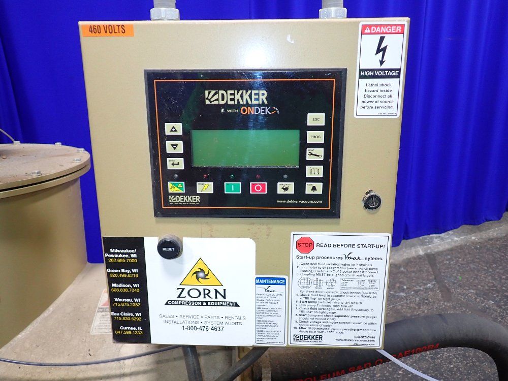 Dekker Dekker Vmx030ka100 Vacuum Pump System