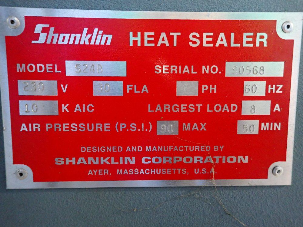 Shanklin Shanklin S24b L Bar Sealer