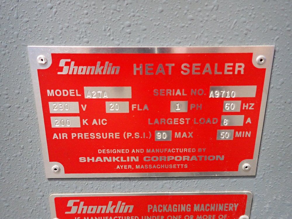 Shanklin Shanklin A27a L Bar Sealer