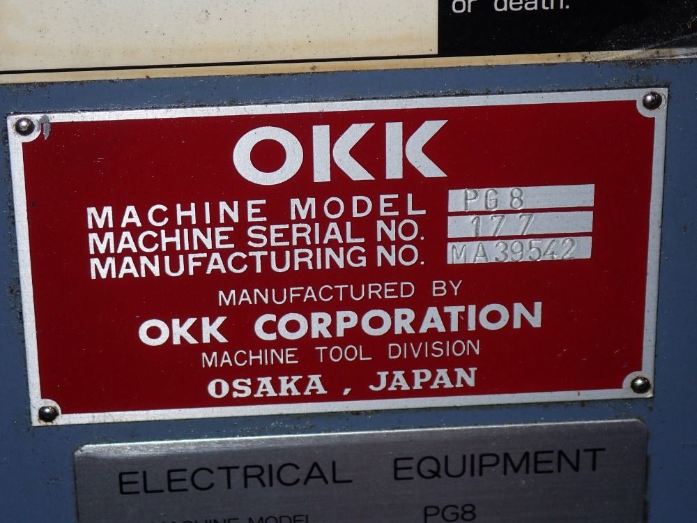 Okk Okk Pg8 Cnc Vmc