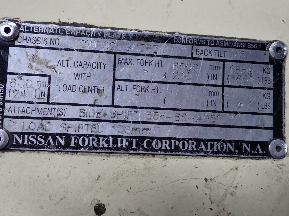 Nissan Nissan Cwp02l25s Electric Forklift