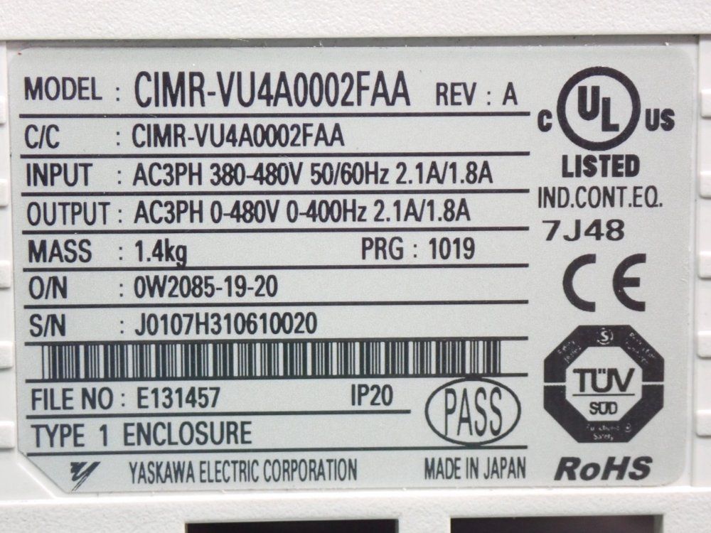 Yaskawa V1000 Ac Drive