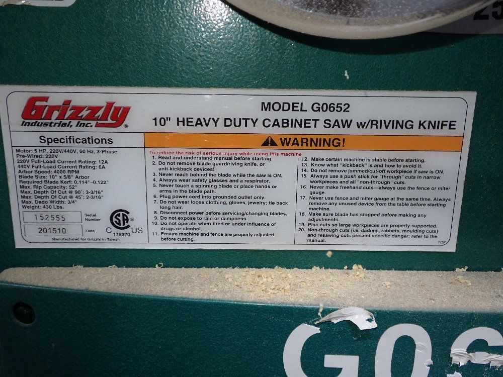 Grizzly Table Saw