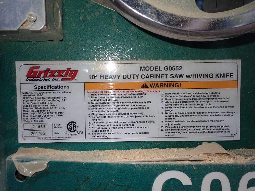 Grizzly Table Saw
