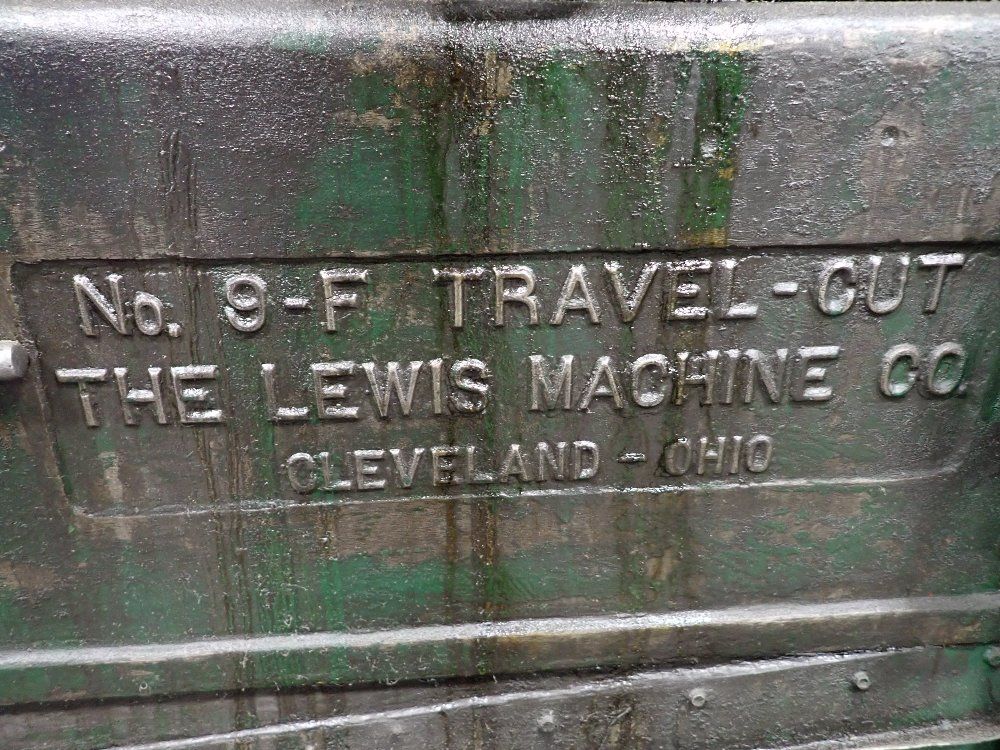 The Lewis Machine Co The Lewis Machine Co No 9f Straight And Cut Machine