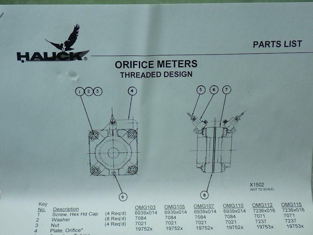 Honeywell Threaded Oriface Meter. - Omg 130/230