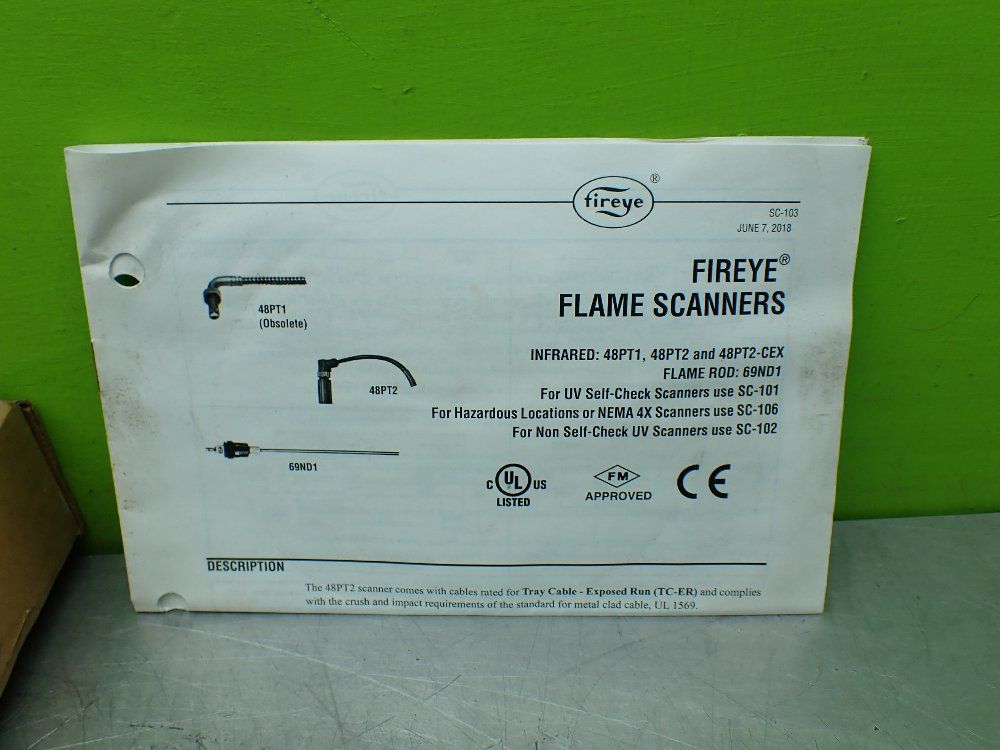 Fireye Infrared Flame Scanner 