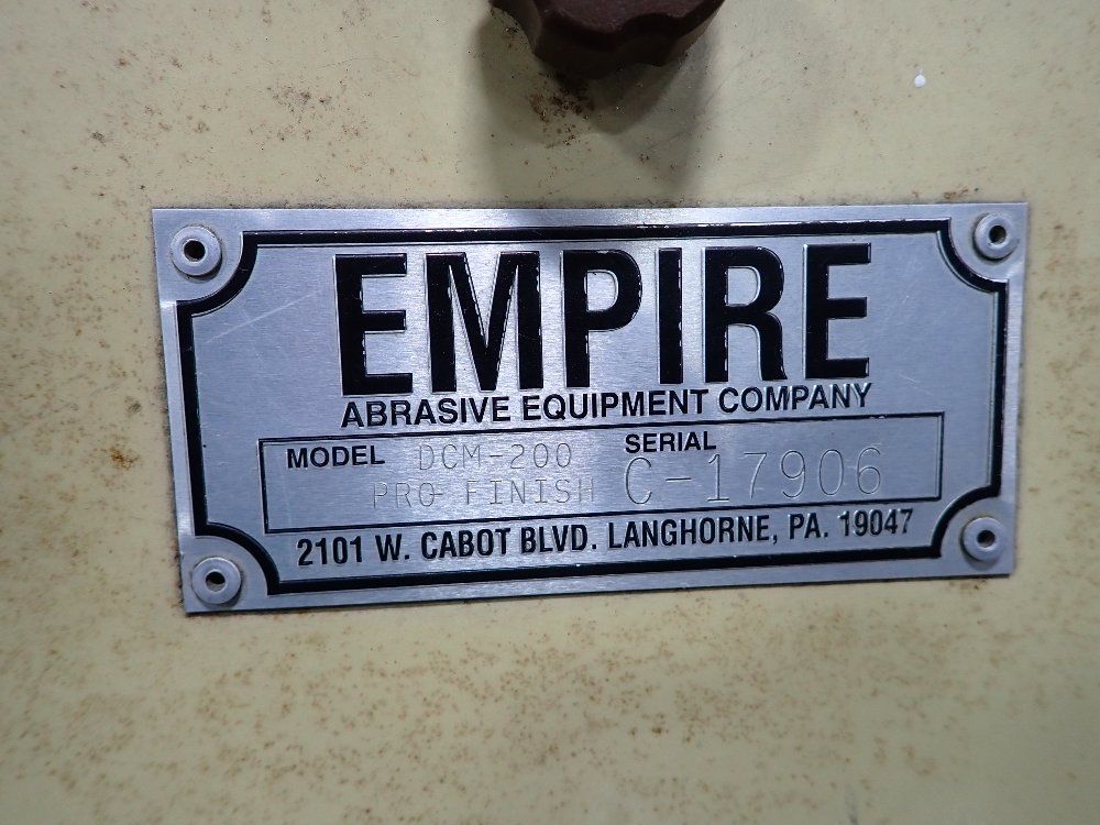 Empire Empire Cab36605 Blast Cabinet W Dust Collector