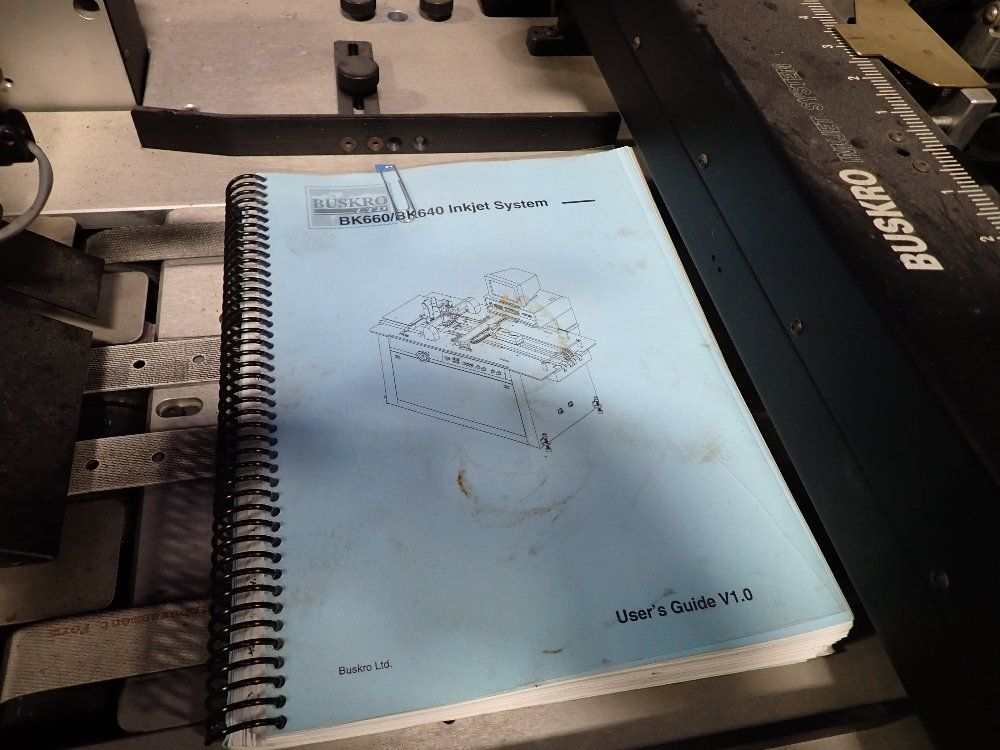 Buskro 1999 Buskro Bk660 Ink Jet System