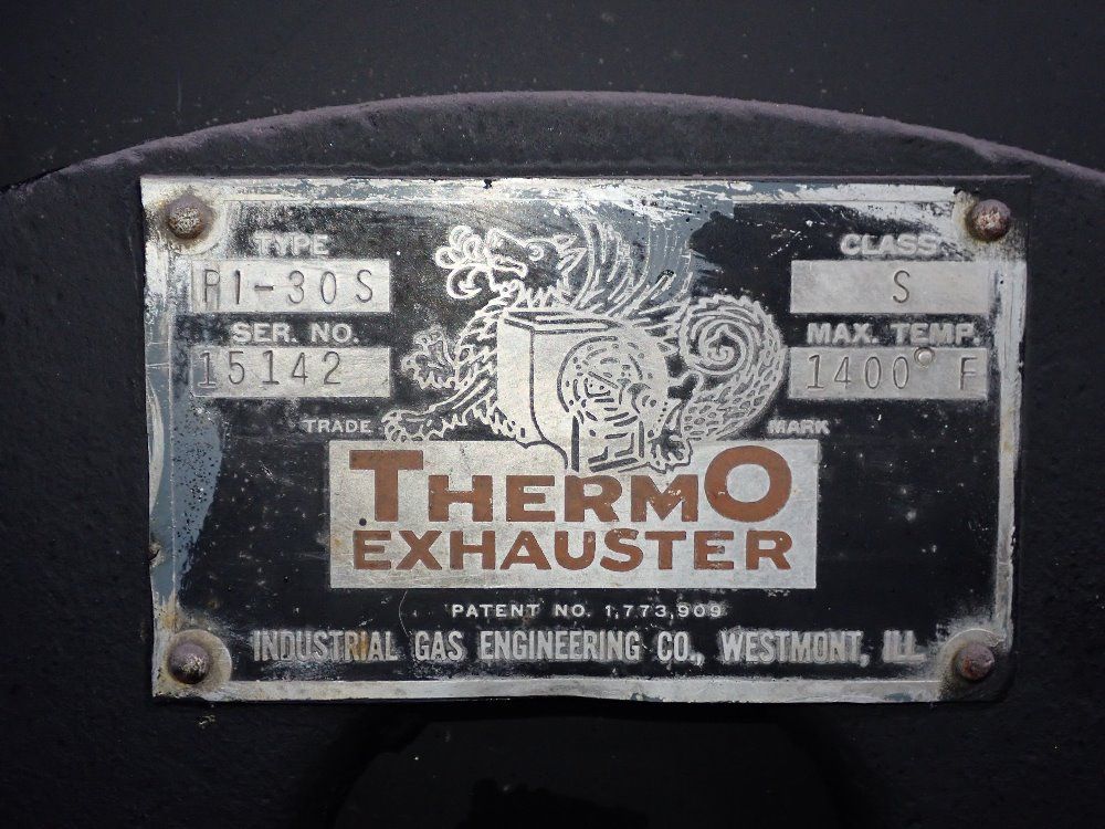 Thermo Exhauster Thermo Exhauster P130s Oven