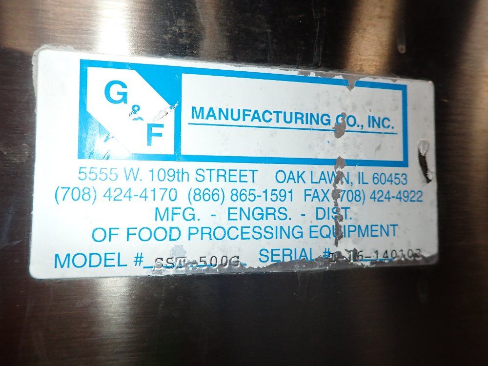 G&f 500 Gallons S/s Tank - Sst-500g