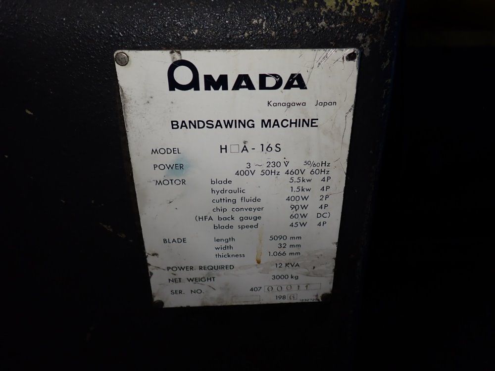 Amada Horizontal Bandsaw