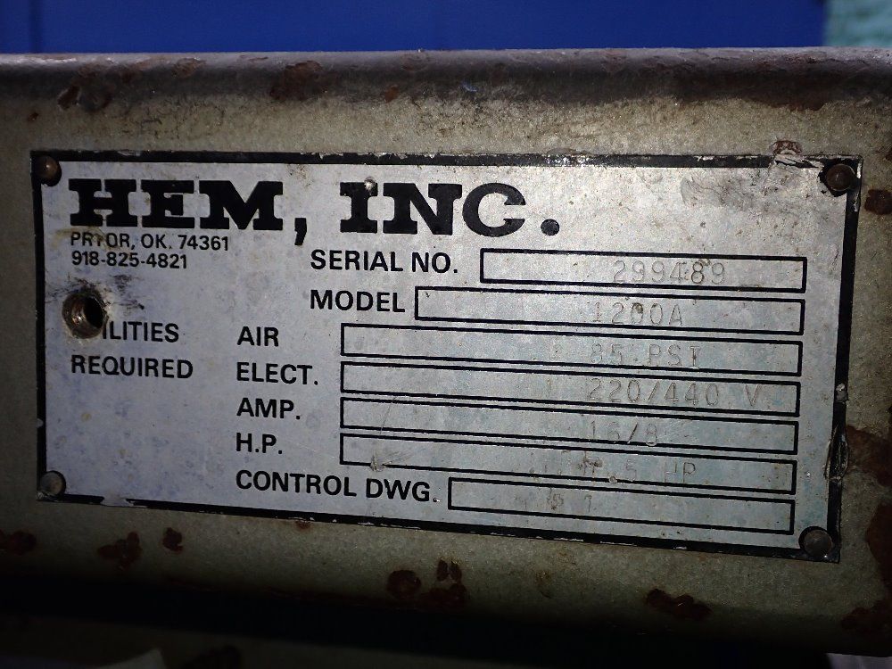 Hem Inc 14" X 18" Horizontal Band Saw