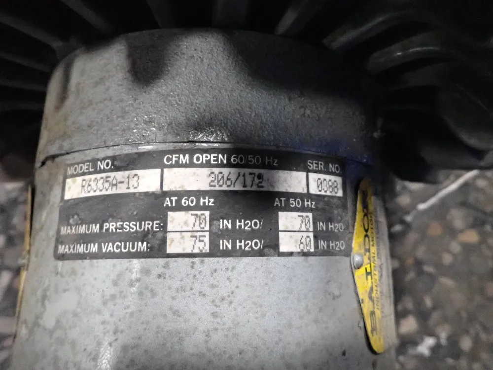 2.5/3.5 Hp Regenerative Blower - R6335a-13