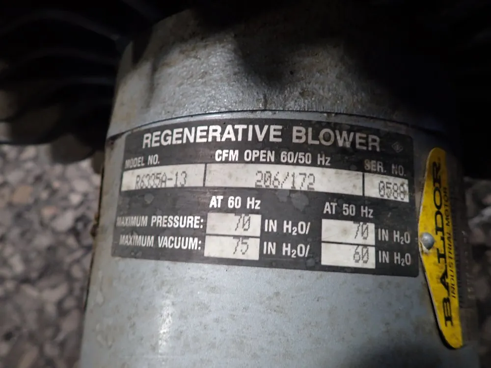 2.5/3.5 Hp Regenerative Blower - R6335a-13