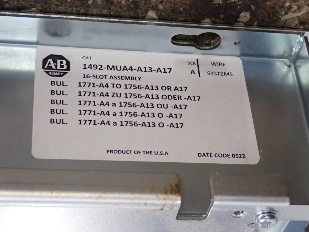 Allen-bradley Mounting Assembly - 1492-mua4-ab-a17