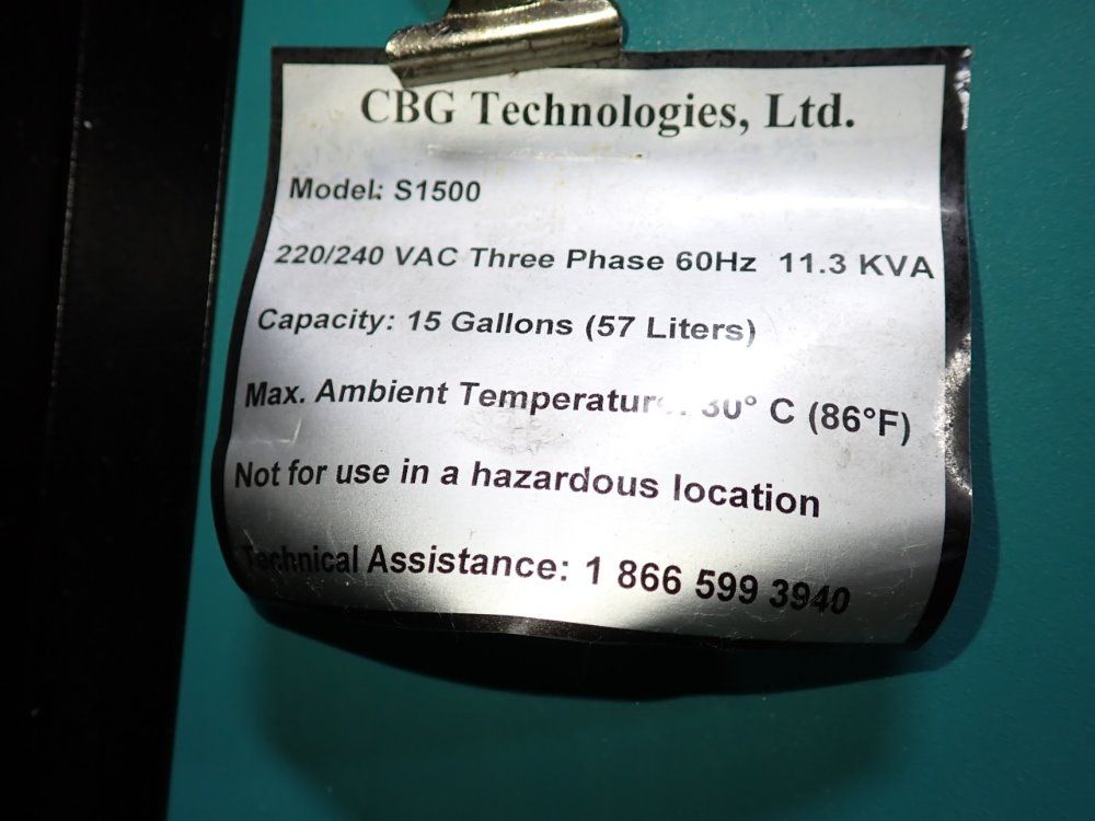 Cbg Technologies 15 Gal S1500 Solvent Recycler - S1500