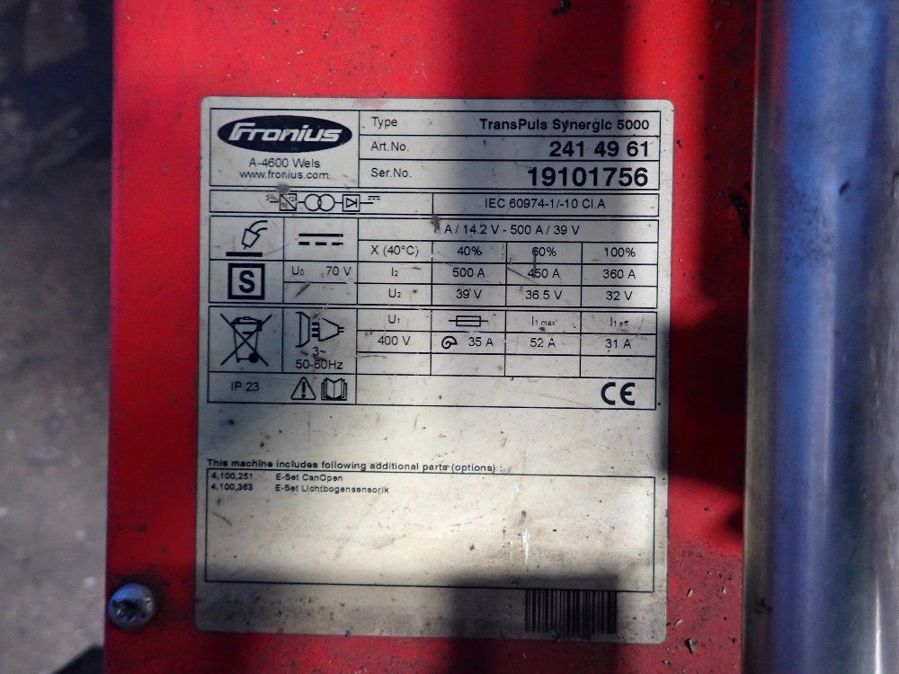 Fronius Fronius Transpuls Synergic 5000 Welder