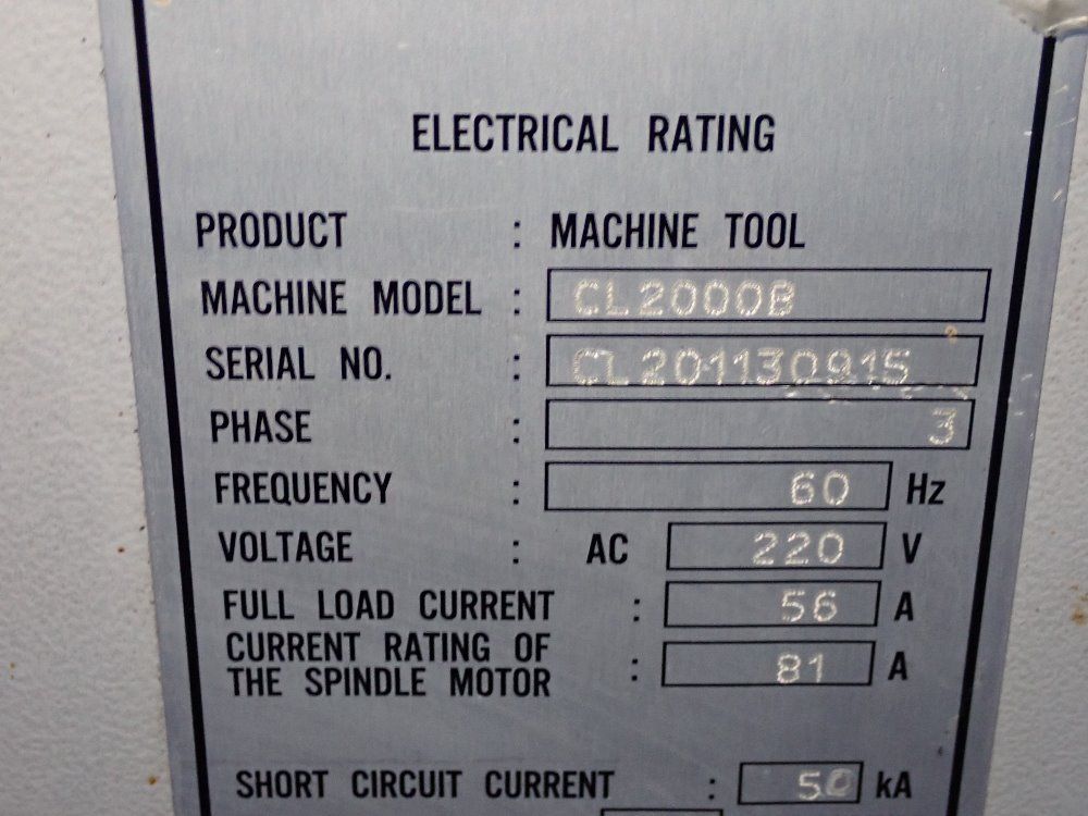 Mori Seiki 2013 Mori Seiki Cl2000b Cnc Lathe