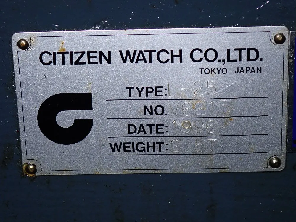 Citizen 1996 Citizen L-25 Cnc Lathe - L-25