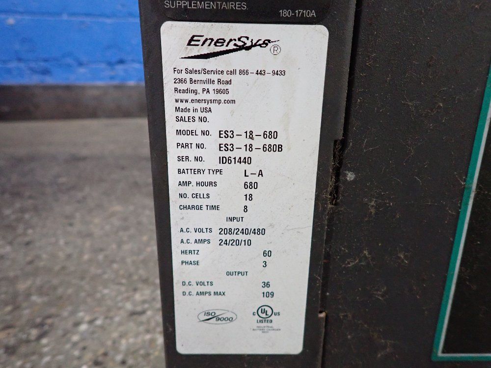 Enersys Battery Charger