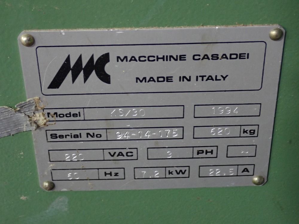 Macchine Casadei 1994 Macchine Casadei Ks30 Sliding Table Saw