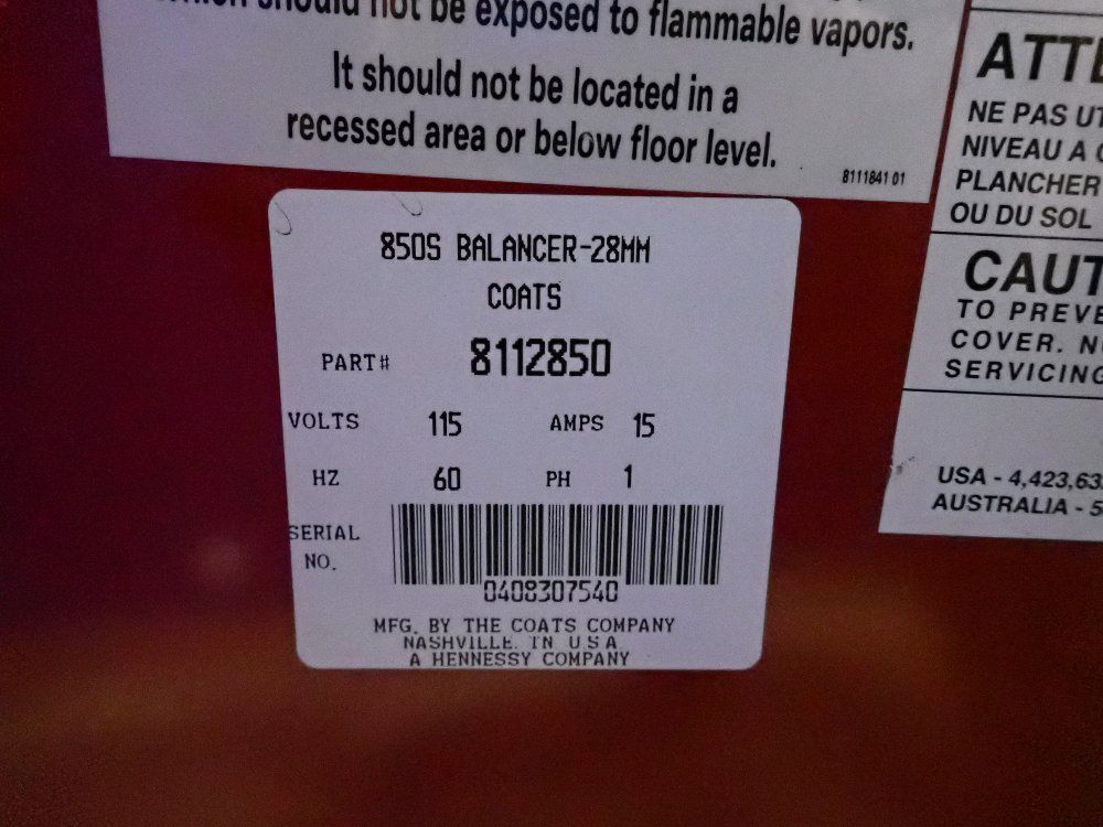 Coats 40" 850 Tire Balancer - 850