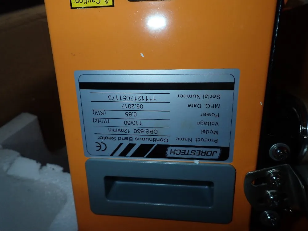 Jorestech 5" Belt Continous Band Sealer - Cbs-630