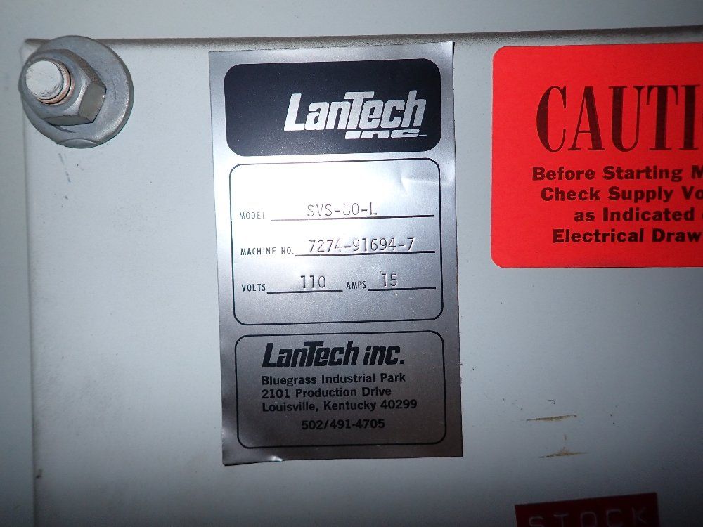 Lantech 48" X 48" Svs-80-l Stretch Wrapper - Svs-80-l