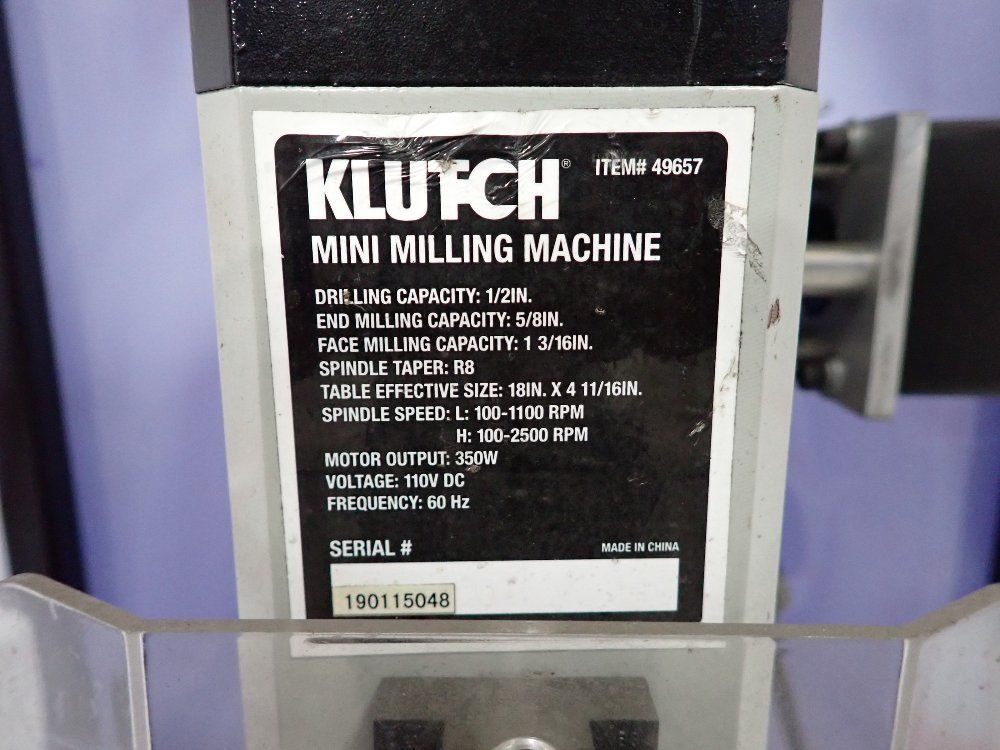 Klutch Vertical Mill