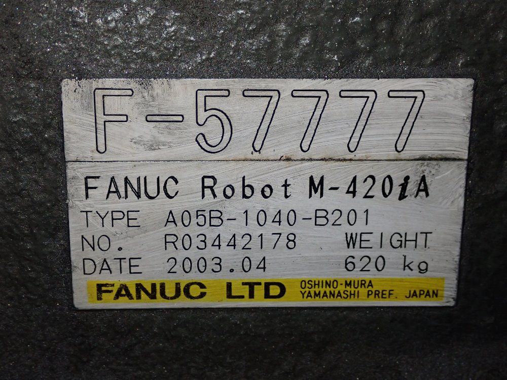 Fanuc 2003 Fanuc M420ia Robot