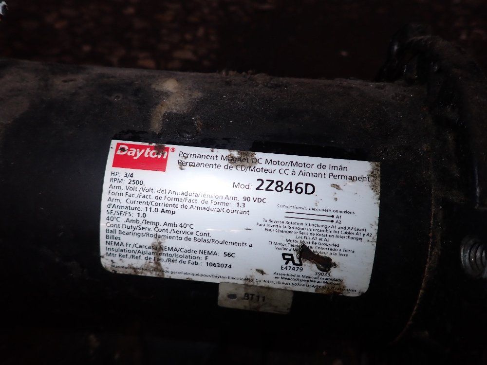 Dayton .75 Hp Permanent Magnet Motor - 2z846d