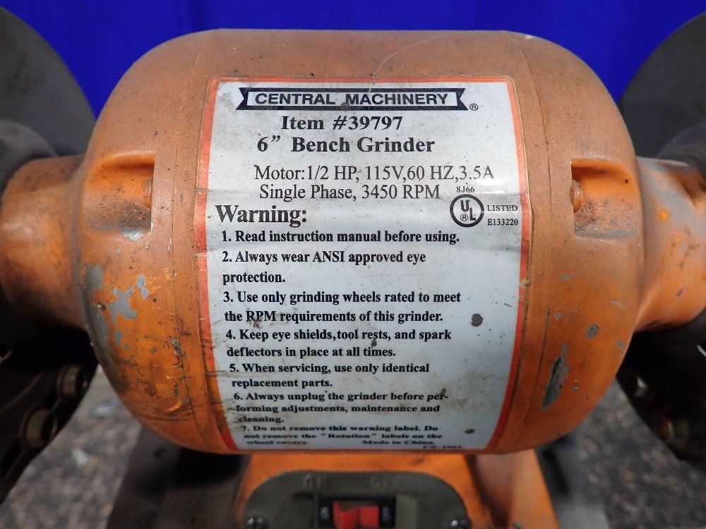 Central Machinery Bench Grinderbuffer