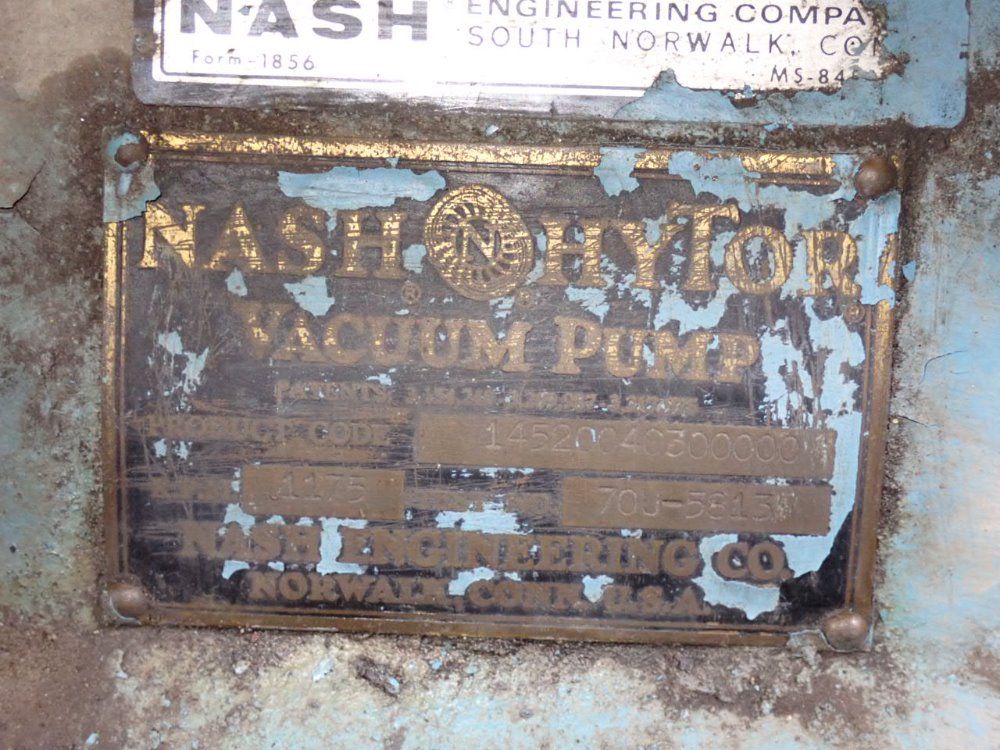 Nash Engineering 25 Hp Vacuum Pump
