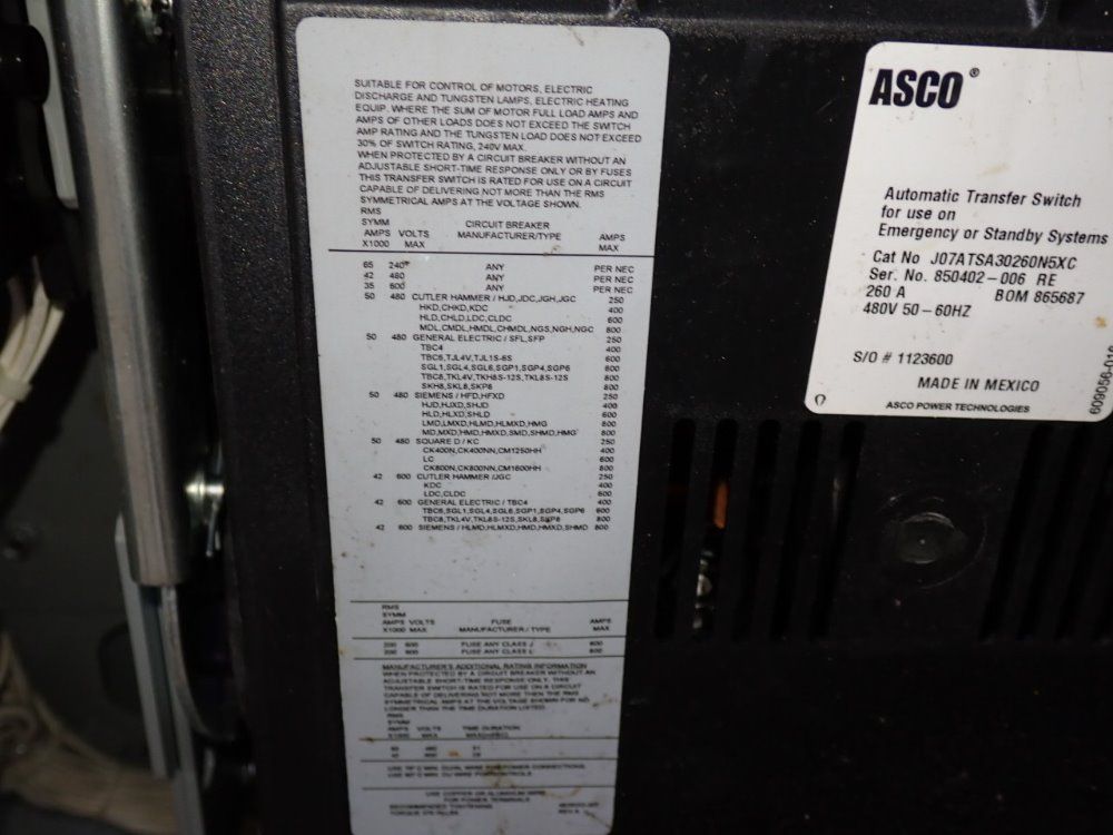 Emerson Power Transfer Switch