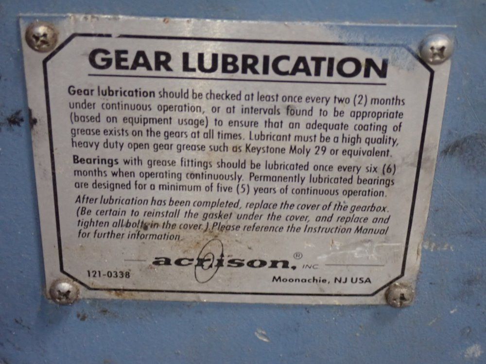 Acrison Gear Drive