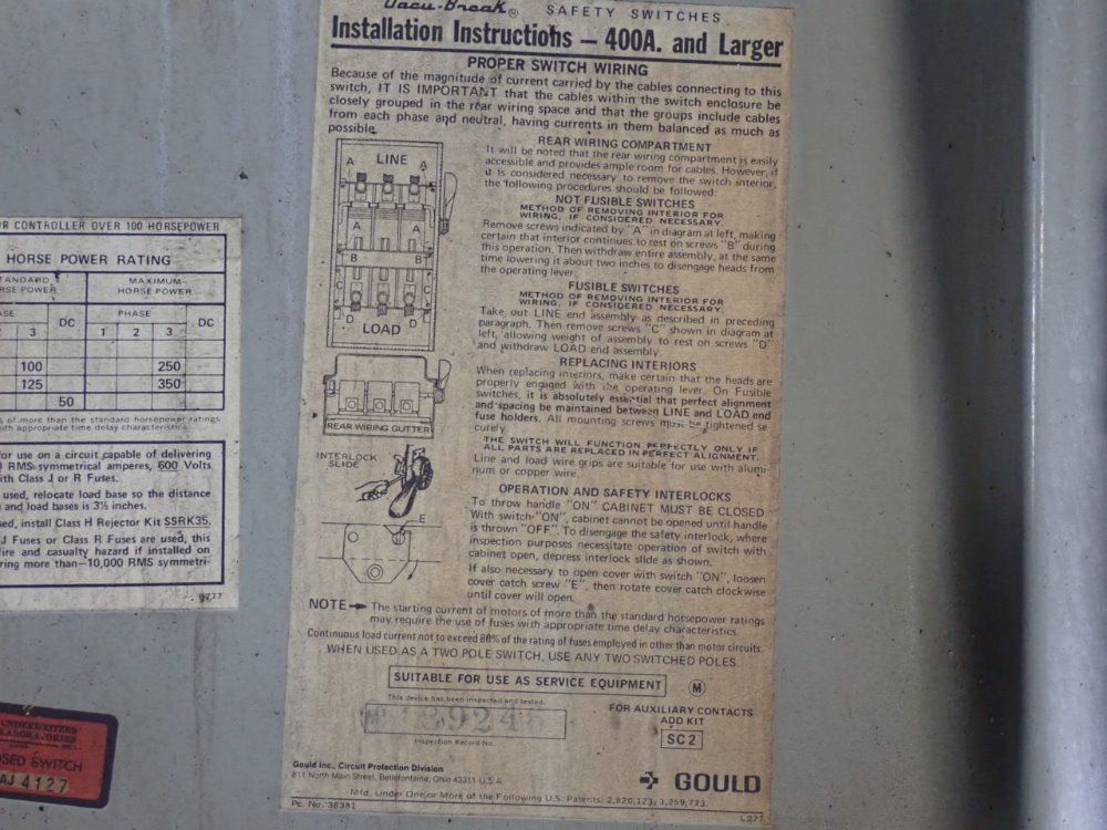 Gould Fusible Disconnect