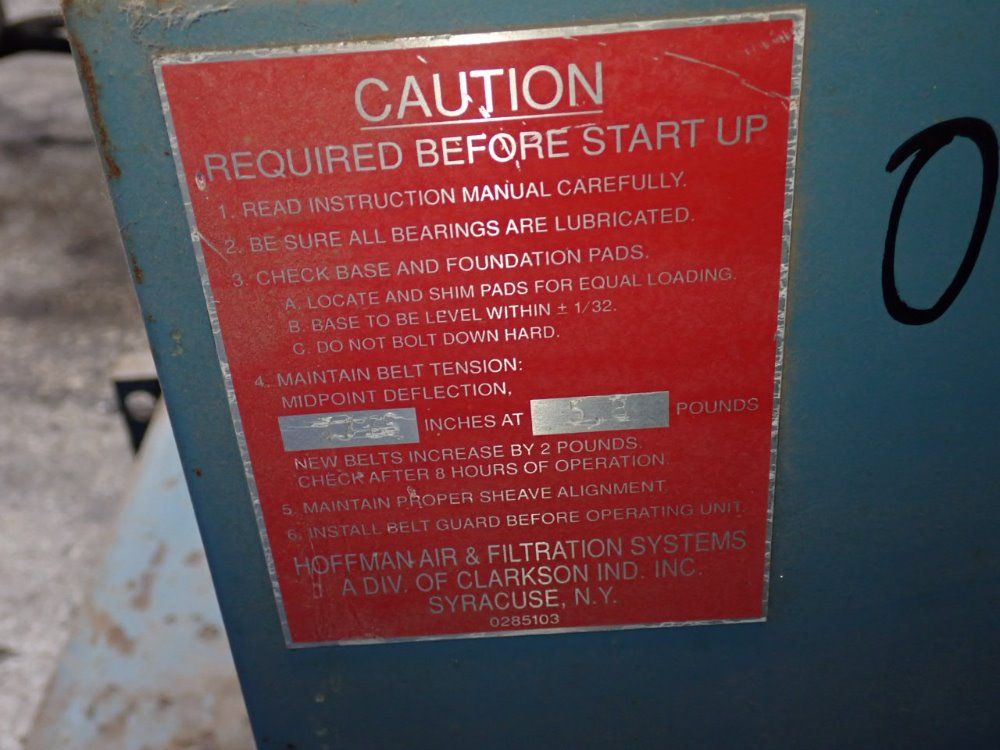Hoffman Hoffman 38304c Centrifugal Blower