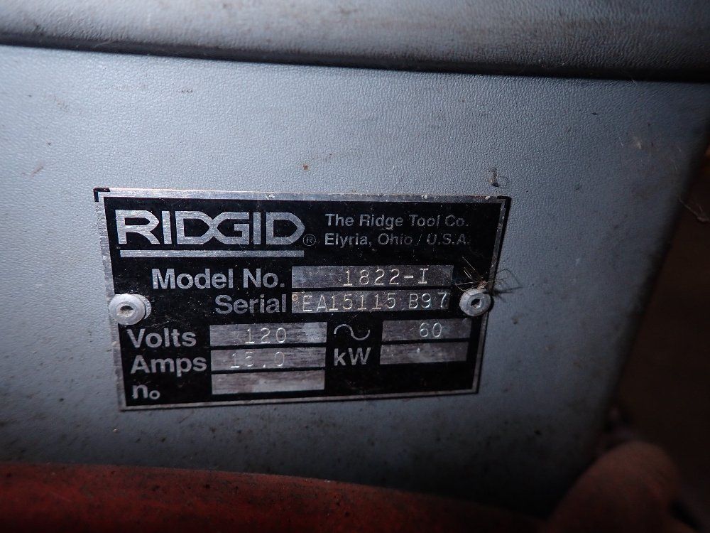 Ridgid Ridgid 18221 Pipe Threading Machine