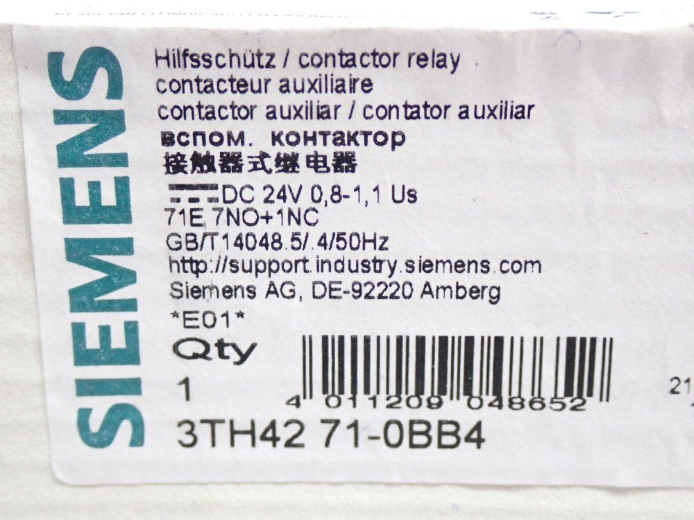 Siemens Contactor Relay