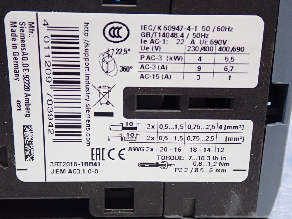 Siemens Contactor Module