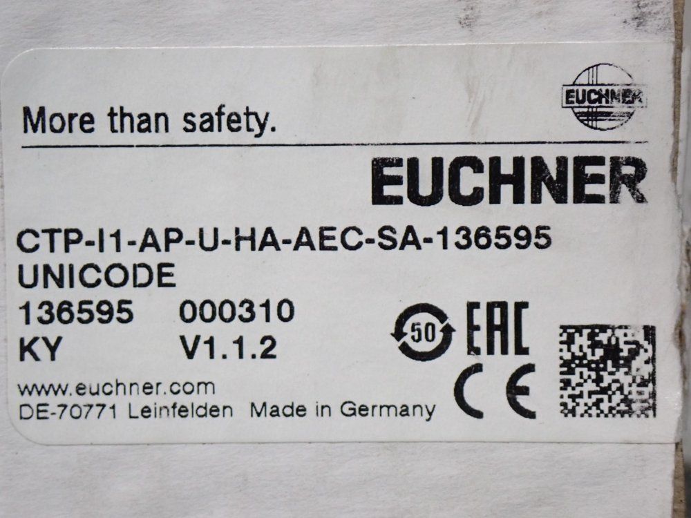 Euchner Guard Locking Safety Switch